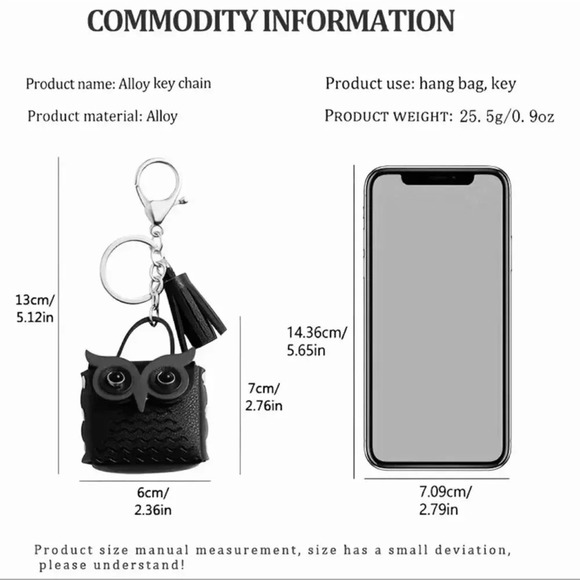 Adorable Owl Tassel Keychain - Picture 3 of 4